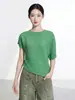 Camiseta Miyake para Mujer, Venta Directa de Fábrica, Suministro Coreano Dongdaemun, Nuevo Estilo de Verano, Corte Holgado, Top Plisado Adelgazante