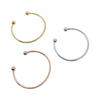 Pulsera de acero inoxidable para mujer, estilo temperamento nicho, par abierto de cuentas, chapado en oro de 18k, cuenta redonda tipo ajo, pulsera delgada, comodín, venta al por mayor