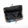 Fornecimento transfronteiriço bolsa carteira de moedas com fivela feminina bolsa clipe PU ponto estrela bolsa para cartão bancário boca envelope vermelho atacado