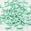 Lazo de Cinta de Satén Rosa Fresco 4*4cm Flor de Lazo de Satén de Poliéster Manualidades DIY Decoración para Coser Ropa