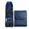 Cortauñas de Acero Inoxidable Personalizado Set de Manicura Plegable de 16 Piezas para Hombres Herramientas de Belleza para Uñas de Alta Calidad Set Completo al por Mayor