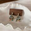 Fiesta de Navidad ~ Pendientes de Borla de Árbol de Navidad para Mujer Estilo Europeo y Americano Transfronterizo Atmósfera Navideña Pendientes Creativos Regalos