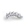 Brincos Piercing de Liga de Titânio com Zircônia de Seis Garras, Piercings Labiais, Piercings de Hélice, Acessórios de Joias Corporais, Venda Direta do Fabricante