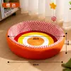 Placa Arranhador e Cama para Gatos Combinados, Durável e Não Solta Pelo Facilmente, Arranhador Grande para Gatos, Cama Arranhadora Resistente a Arranhões para Gatos