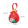 Bolsa de Regalo Navideña Bolsa de Manzana para Nochebuena Empaque de Fruta de la Paz Decoración de Regalo de Dulces Bolsa Navideña Transfronteriza