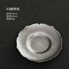 Posavasos de hojalata pura, malla de martillo manual, posavasos de té plateado, portavasos japonés, piezas de repuesto para ceremonia del té de Kung Fu con burbujas secas