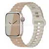 Para Banda de Apple Watch iwatch Color Único y Doble Hebilla de Rayo de Silicona Correa Ultra applewatch 1-8
