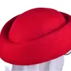 [Entrega del Fabricante] Sombrero de Cuenca Personalizado Sombrero Redondo Sombrero de Azafata Sombrero de Lana Sombrero de Tripulación de Aviación