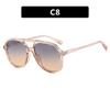 Gafas de Sol Doble Barra Forma de Sapo 2025 Nuevas Gafas de Sol Retro Celebridad de Internet Ins Europeas y Americanas Gafas de Sol para Conducir para Hombre y Mujer