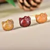 Sándalo Verde Palosanto Tallado Dibujo Animado Lindo Hello Kitty Colgante Pequeño DIY Cadena para Teléfono Móvil Joyería de Moda para Mujer Colgante