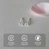 Pendientes Mini Lazo de Plata de Ley 925 para Mujer, Estilo Dulce, Exquisitos Pendientes Versátiles para el Día a Día, Pendientes Estilo Girly de Instagram