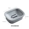 Soporte de jabón con drenaje para escritorio estilo nórdico creativo, caja de jabón de rejilla de plástico simple para baño, antideslizante