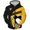 Suéter con cremallera de rugby NFL impresión digital 3D talla europea cárdigan con capucha para hombre camisa de pareja transfronteriza nuevo