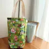 Bolsa de Almuerzo Impermeable de Dibujos Animados Linda y Creativa Bolsa para Taza Bolso de Mano Bolsa para Tetera Portátil Bolsa para Lonchera Bolsa de Almacenamiento Universal para Exteriores