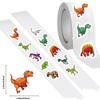 Rollo de 500 hojas de pegatinas de dinosaurios, regalo de bonificación, decoración para taza, teléfono móvil, tableta, pegatinas para niños