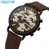 Reloj de Cuarzo para Hombre Synoke Personalizado Camuflaje con Correa de Silicona, Reloj de Pulsera Estudiante Moderno y Versátil