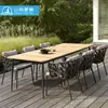 Combinação de Mesa e Cadeira para Exterior Cadeira de Lazer para Varanda Mesa e Cadeira ao Ar Livre Mesa e Cadeira para Refeição em Pátio e Jardim Móveis de Rattan