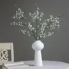 Casa Nueva Ramas de Sauce Nieve Flores Artificiales Plantas Verdes de Alta Gama Adornos de Flores Artificiales Decoración de Muebles para Sala de Estar Mesa de Comedor Gabinete de TV