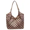 Bolso Tote de Lona de Gran Capacidad a la Moda con Lazo para Mujer 2026 Primavera Nuevo Versátil Lujo Ligero Bolso de Hombro/Axila de Lunares