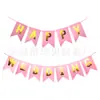 Bandeira de Aniversário de Bebê Cauda de Peixe Decoração de Porta-Malas Banner Bebê Te Ama Banner de Pedido Eu Te Amo