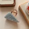 Pinza para el pelo vintage de acetato con pedrería estilo francés para mujer, nuevo diseño de nicho con un aspecto elegante y versátil, adecuada para recogidos en la parte posterior de la cabeza