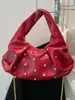 Bolso Estilo Coreano con Adornos de Pedrería Personalizados, Nuevo Modelo Verano 2026, Diseño de Color Sólido, Bolso de Hombro y Axila Moderno y Elegante