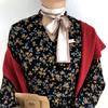 Estilo Coreano Simple Color Sólido Banda para el Cabello Bufanda de Seda Moda Bolso Bufanda de Seda Pequeña Delgada Estrecha Larga Francesa Retro Cinta Bufanda de Seda Pequeña