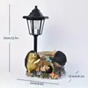 Adornos de Jardín de Resina Transfronterizos Luces Solares para Exteriores Estatua de Enano Luces Decoración para Jardín Balcón Villa Hogar