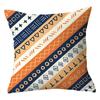 Exclusivo Transfronterizo para Funda de Almohada de Peluche Geométrica Azul Simple Tela para el Hogar Cojín de Sofá Diseño de Funda de Cojín