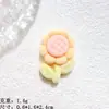 Accesorios de Resina DIY al por Mayor Pegamento Crema Funda para Teléfono Móvil Material Hecho a Mano Terciopelo Color Gelatina Flor de Girasol Tulipán