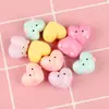 Lindos gorditos brillantes aceite tres dimensiones corazón de amor resina accesorios funda de teléfono clip para el pelo pegamento de crema material hecho a mano