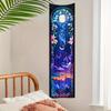 Tapiz Largo Comercio Exterior Sol y Luna Flor Fondo Pintado Tela Colgante Decoración Habitación Dormitorio Arte Estético Tela Colgante Tapiz