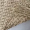 Juta Algodão entrelaçados padrão onda d'água material para sapato bolsa de mão bagagem Artesanato tecido de cânhamo decorativo grande quantidade em estoque desconto no preço