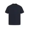 Camiseta de Peso Pesado Estilo Americano Ares para Hombre con Bordado de Columna Cleanfit Cuello Redondo Bordada Manga Corta Estilo Verano para Hombre