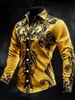 Camisa Cardigan de Manga Longa com Gola Impressa em 3D, Venda Quente de Comércio Exterior Amazon Temu