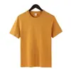Camiseta de Algodón Peinado Pesado para Hombre de 200 g Corte Holgado Hombro Real Cuello Redondo Algodón Puro Manga Corta Camiseta Publicitaria Camiseta Cultural Impresible