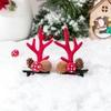 Diadema de Cuernos de Reno Navideño Pasador Diadema Hada del Bosque Popular Súper Hada Foto Foto Accesorios para el Cabello Pasador de Reno Femenino Femenino