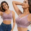 Sutiã esportivo transpirável plus size transfronteiriço para corrida, sem aro, respirável, vazado, estampado, sutiã esportivo fino