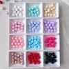 Cuentas Redondas Irregulares de Color Sólido Acrílicas 14 mm Cuentas Bigote de Dragón Agujero Recto Cuentas Sueltas para Bisutería Accesorios para Joyería Hecha a Mano