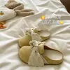 Nuevas Pantuflas de Suela Blanda para Primavera y Otoño 2026 con Moño Francés, Pantuflas Cerradas para Mujer, Zuecos de Suela Gruesa para Uso en Exteriores, Medias Pantuflas para Mujer