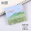 Notas adhesivas de pintura al óleo, notas de estudiante, etiquetas para memorandos de oficina, base de pegatinas, materiales para agenda, notas adhesivas reutilizables