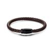 Fabricantes de joias da moda masculina Joker pulseira trançada de couro de ultra-fibra pulseira de couro com fivela magnética personalidade uma geração de cabelo