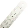 Regla de Acero Pez Espada Escala Doble Cara 15cm 20cm 30cm 40cm Cuatro Especificaciones Disponibles Métrico Pulgadas