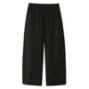 Pantalones Casuales Elásticos de Cintura Ancha Estilo Globo para Mujer Tallas Grandes Nuevos de Otoño 100 kg Tallas Grandes Pantalones Curvos Adelgazantes 0870