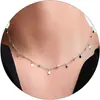 Amazon Cadena de eslabones Flash Transfronteriza Elegante Collar de Corazón Abierto Estrella Abierta Joyería de Moda Trendy para Chicas