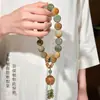 Pulsera Bodhi de Dropshipping Tamaño Grande Círculo Único 108 Cuentas Pulsera de Doble Círculo Estilo Vintage Pulsera Bodhi