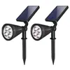 Focos Solares de Césped Coloridos Personalizados Recomendados de 7 LEDs para Exteriores, Luces de Jardín, Patio, Luces de Paisaje para el Suelo