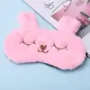 Nueva Máscara de Ojos para Dormir de Dibujos Animados Linda y Peluda Máscara de Ojos de Unicornio Colorida de Ensueño Máscara de Ojos Blackout de Viaje 3D Paquete de Hielo