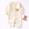 Macacão de Bebê Classe A Algodão Puro Roupas Quatro Estações Primavera e Outono Roupa de Ar Condicionado para Meninos e Meninas Macacão de Escalada para Bebê Roupa Base