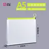 Saco ziplock Jieli pp espessado fosco a4/b5/a5/a6 saco de arquivo saco de arquivo saco com cordão tridimensional à prova d'água